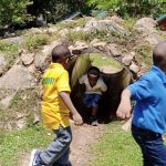 Simbed pupils in a cave at National children pack and Zoo.